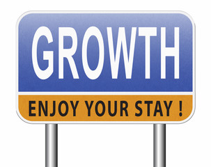 growth in stock market or business