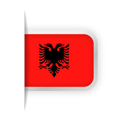 Albania Flag Vector Bookmark Icon