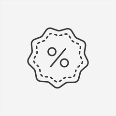 Percent tag icon.