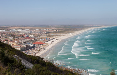 A view of Muizenberg, Cape Town from Boyes Drive