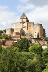 Fototapeta na wymiar The castle of Castelnaud in Dordogne, France