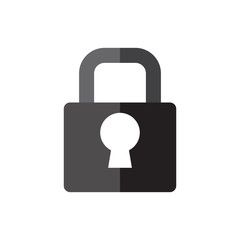 vector master lock flat icon