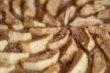 détail tarte aux pommes