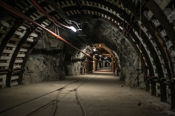 Underground coal mine tunnel