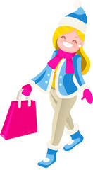 Christmas Family Mom Character