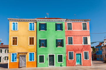 Case colorate a Burano
