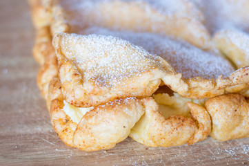 Traditional Polish cream pie Karpatka.
