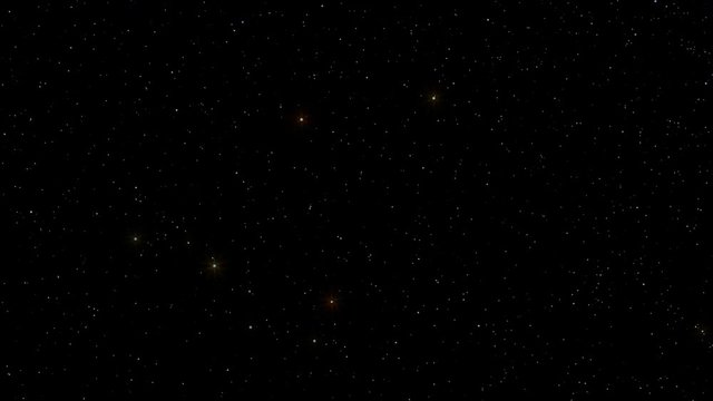 Night Sky 001: A star field twinkles in a night sky (Loop).