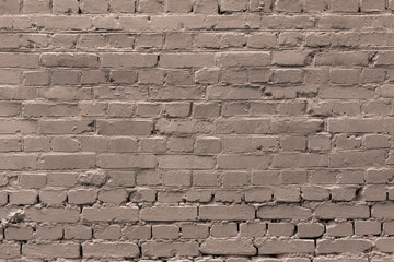 Old painted brick wall - background, texture, copy-paste