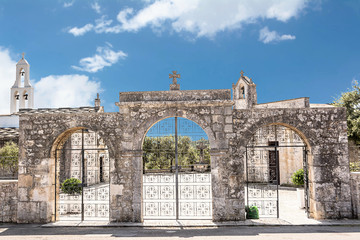 Fototapeta na wymiar The church of Our Lady of Ibernia in Cisternino