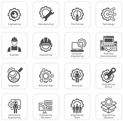 Line Engineering Icons