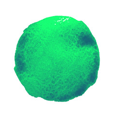 Green watercolor stain