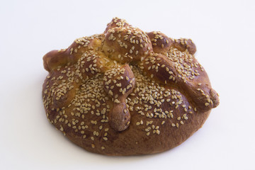 Hojaldra o Pan de Muerto para ofrenda
