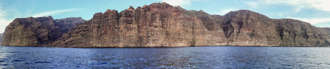 Panorama view of Tenerife - cliffs of giants - Los Gigantes - spain © Marcin