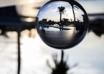 Tropical Sunrise in a Crystal Ball