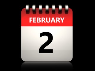 3d 2 february calendar