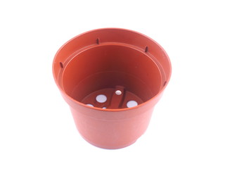 a flowerpot on a white background