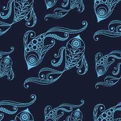 Seamless texture with the sign of the zodiac 1