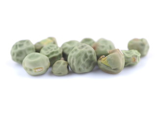 dry peas on a white background