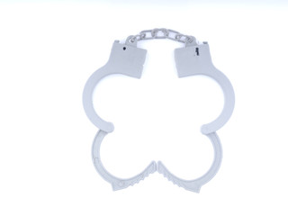 handcuffs on a white background