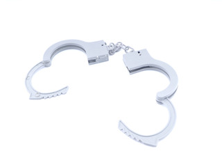 handcuffs on a white background