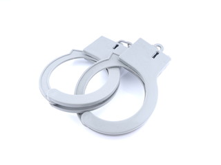 handcuffs on a white background