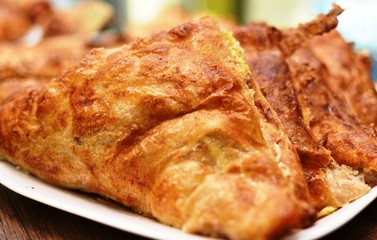 Healthy breakfast freshly baked in the morning