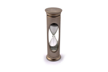 Hourglass stock images. Sandglass on a white background