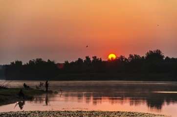 morning river sunrise