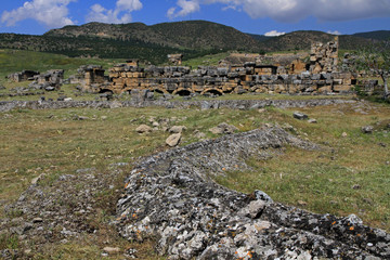 Hierapolis, The Theatre and ruins of ancient city in Anatolia, Turkey