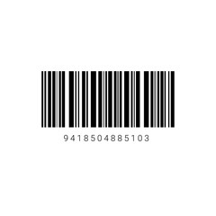 Sample Bar Code For Scanning Icon Vector Illustration