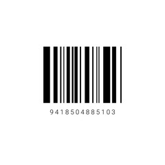 Sample Bar Code For Scanning Icon Vector Illustration
