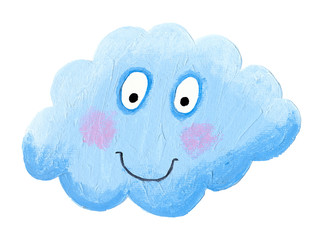 Happy blue cloud
