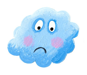 Sad blue cloud