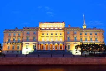 Fototapeta na wymiar Mikhailovsky castle. Engineering castle.Saint-Petersburg.Russia.