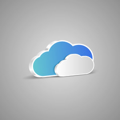 eps 10 vector storage cloud icon sign isolated. Digital memory store device symbol. Computer, laptop, mobile, phone, notebook, tablet, smartphone gadgets memory depository. Graphic design clip art