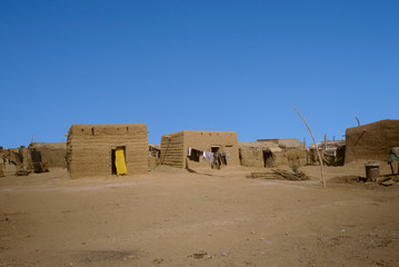 hut made of loam in Omdourman