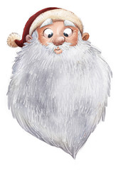 cara de santa claus en navidad