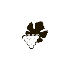 Grapes outline icon. flat design