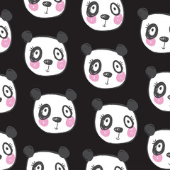 cute animal pattern vector illustration