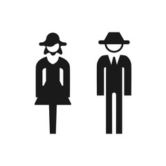  toilet sign on white background