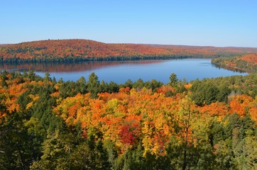 Fall when hiking  in Algonquin Provincial Park 