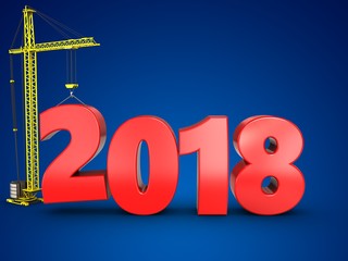 3d 2018 year with crane
