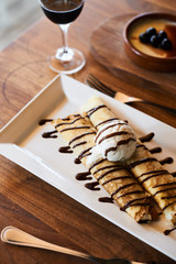 Crepes and Ice Cream