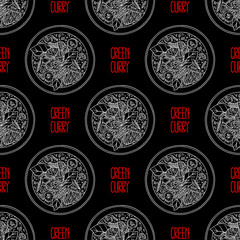 seamless Green curry