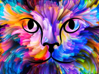 Türaufkleber Tiere der Farbe © agsandrew