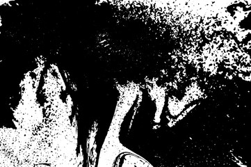 Obraz premium Black and white liquid texture. Watercolor hand drawn marbling illustration. Abstract vector background. Monochrome marble pattern.