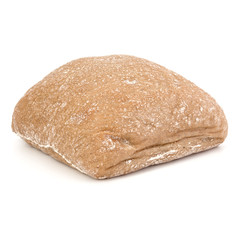 Ciabatta bread isolated on white background cut out