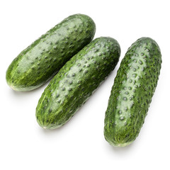Cucumber vegetable isolated on white background cutout