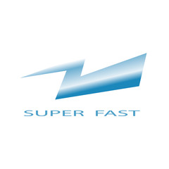 blue thunder illustration symbol for super fast illustration design